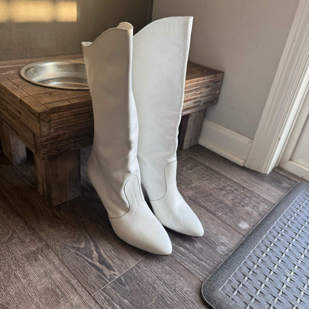 Piamanto Genuine Leather Heeled Boot Vintage